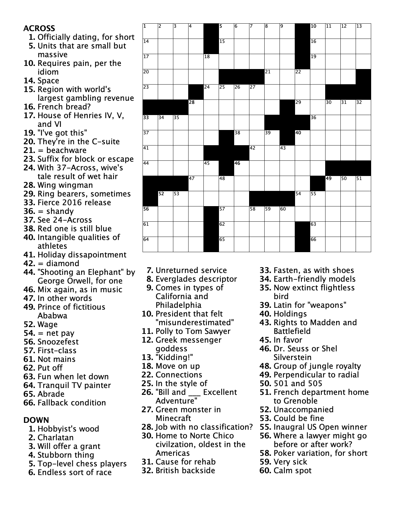 Crossword Puzzle